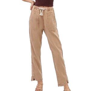 NWT Pilcro Anthropologie Relaxed Pull On Jeans XL Rope Belt Beach Cargo Pants